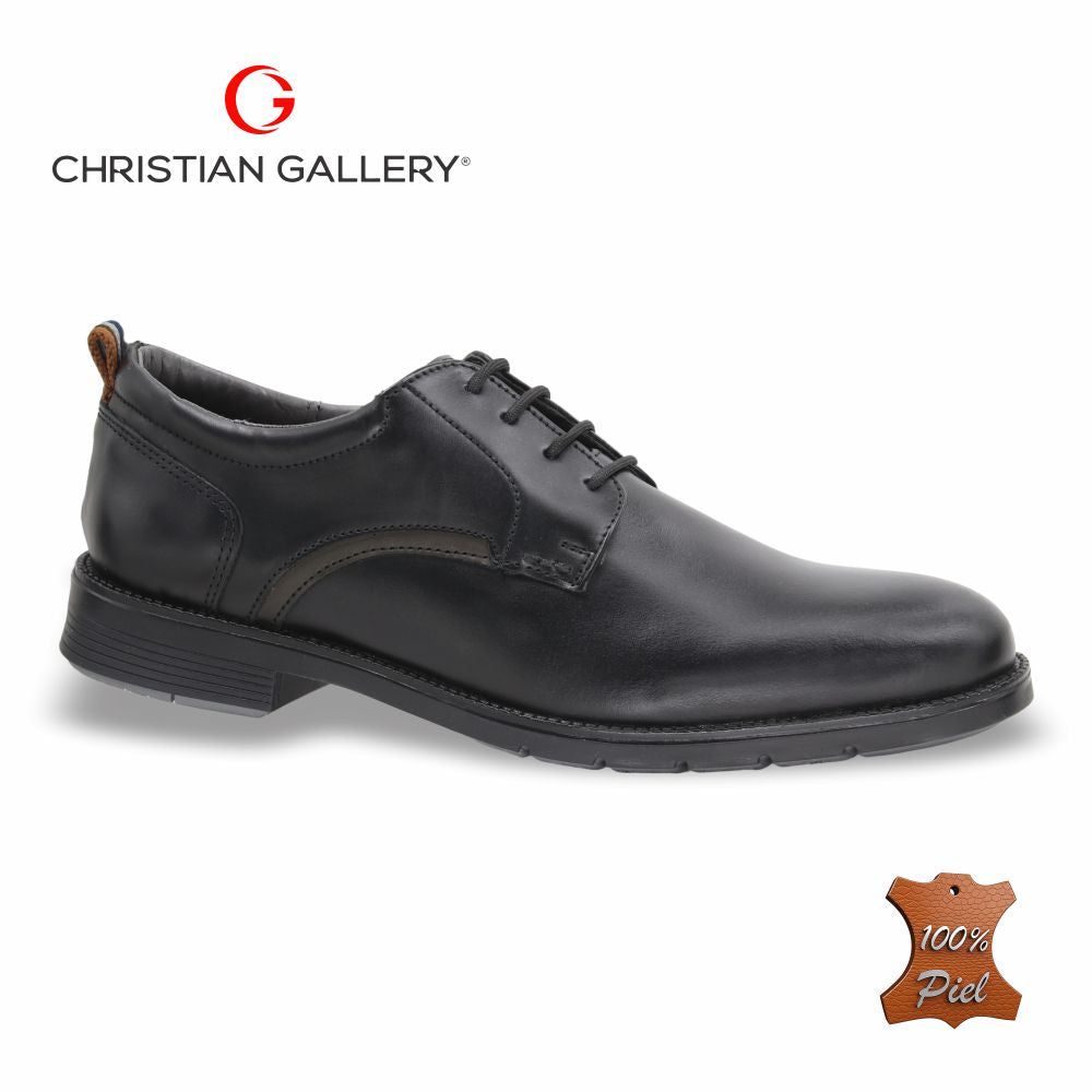 Zapato Formal de Piel mod. 5901-2 color Negro