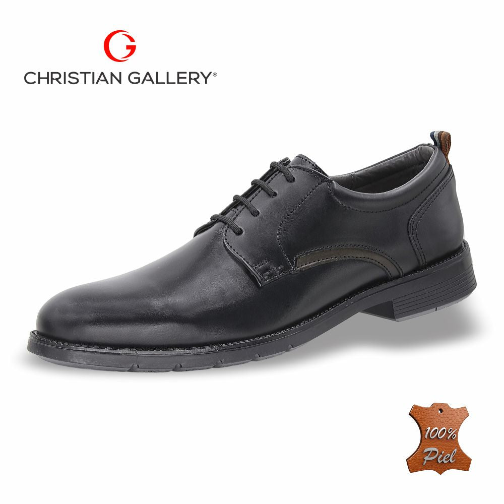 Zapato Formal de Piel mod. 5901-2 color Negro