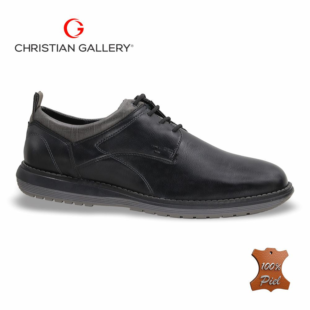 Zapato Formal de Piel mod. 6202-2 color Negro
