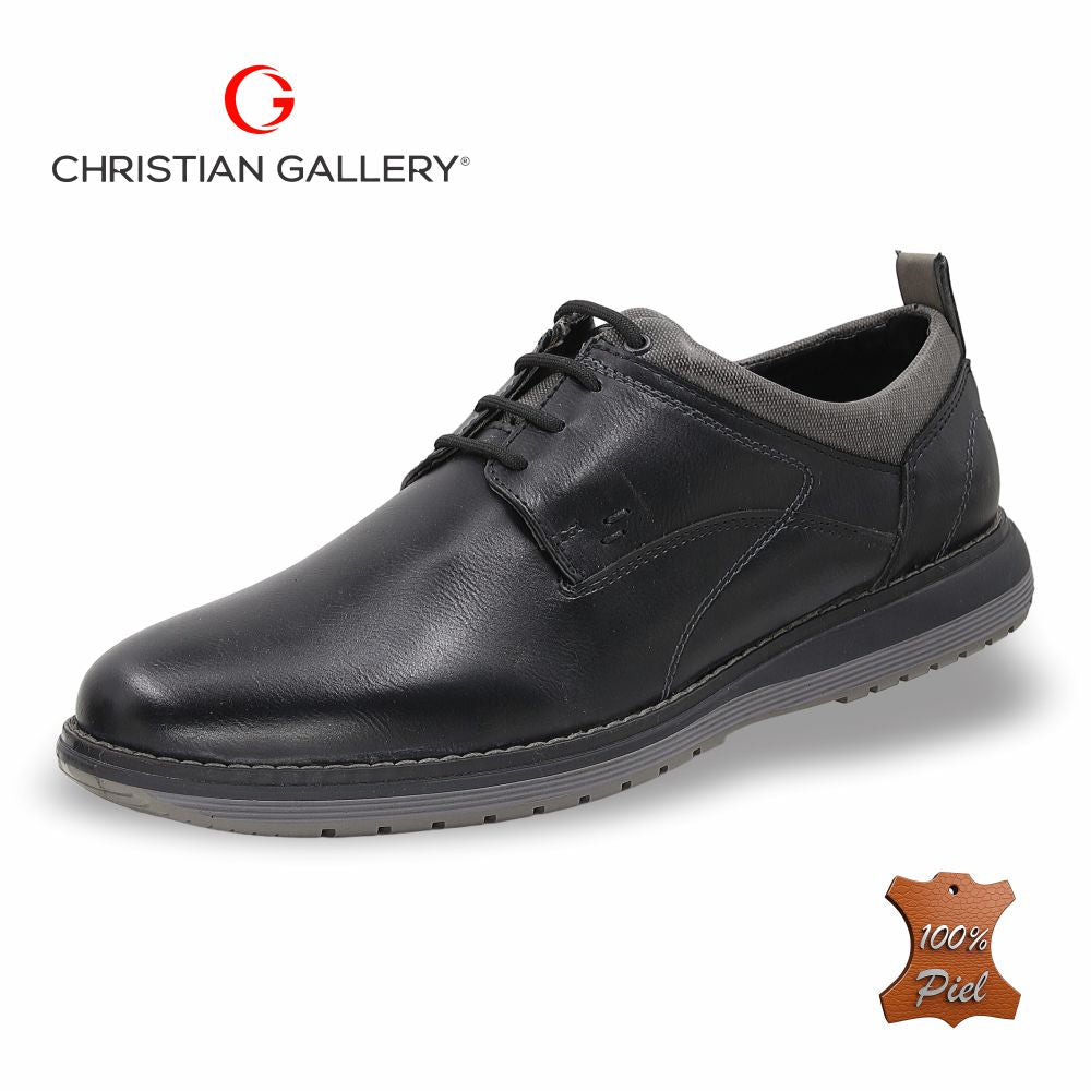 Zapato Formal de Piel mod. 6202-2 color Negro