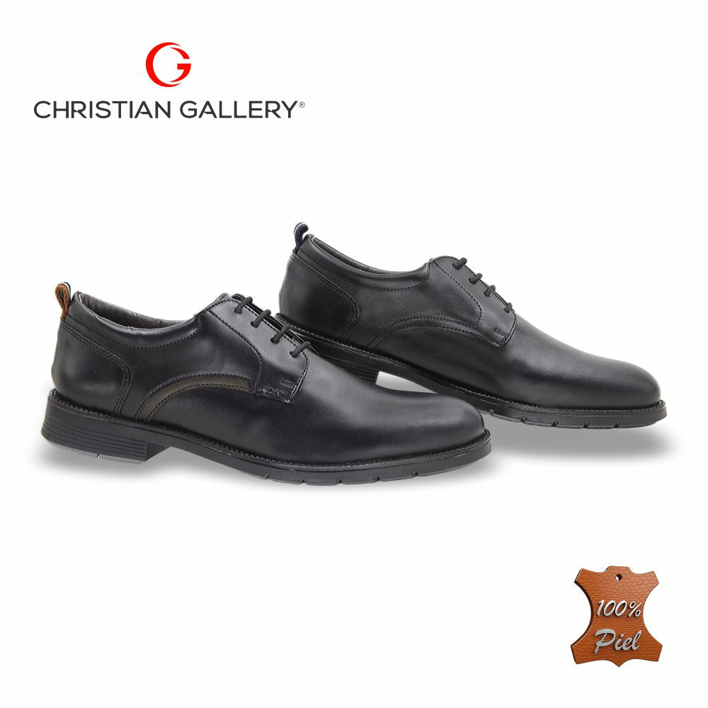 Zapato Formal de Piel mod. 5901-2 color Negro