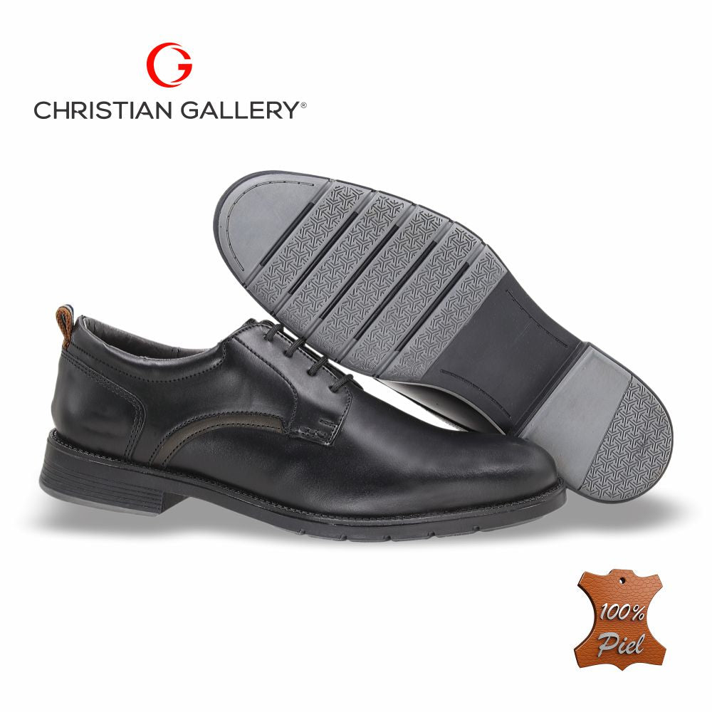 Zapato Formal de Piel mod. 5901-2 color Negro